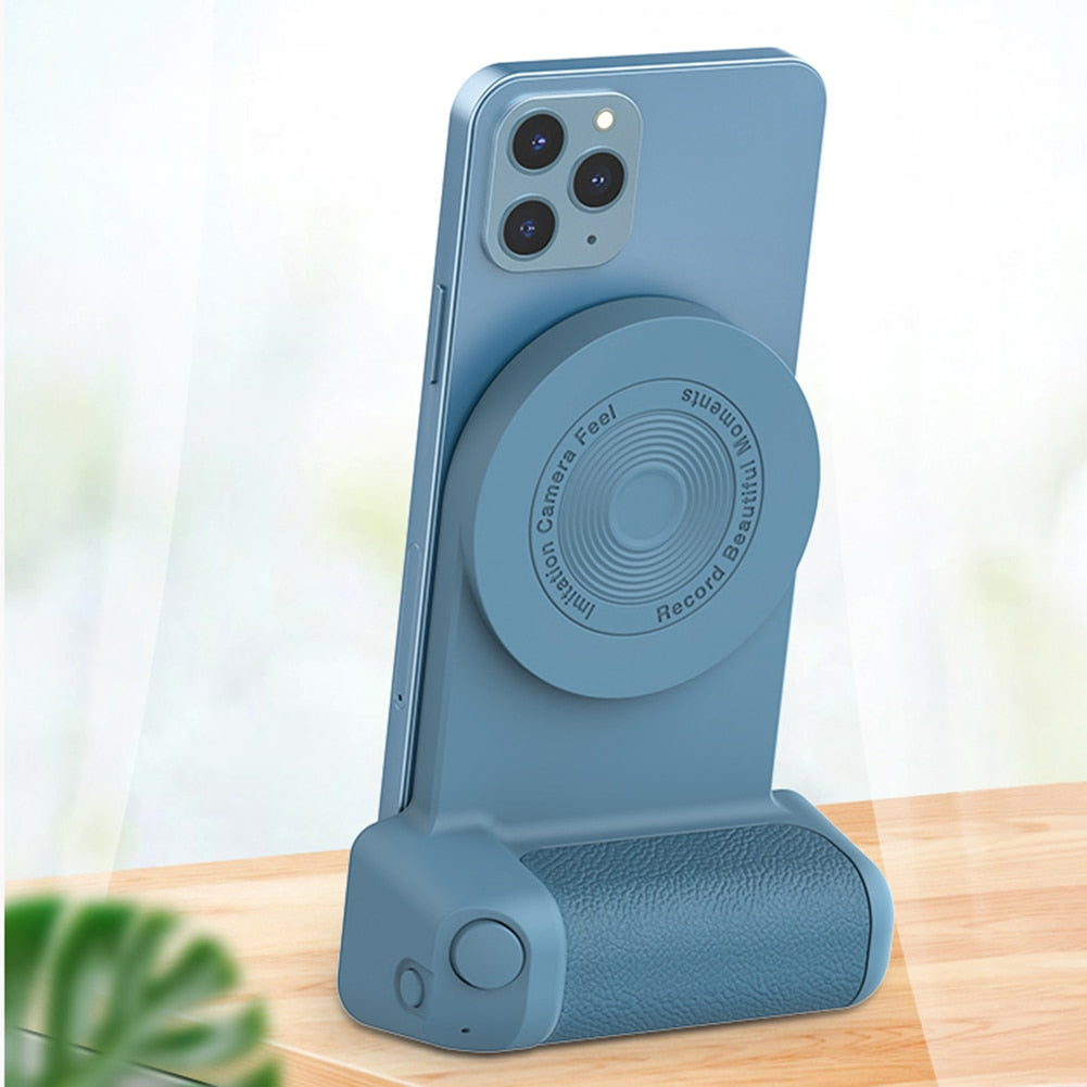 Revolutionary 3-in-1 Camera Enhancement: Magnetic Selfie Photo Bracket with Bluetooth Compatibility and Anti-Shake Technology!