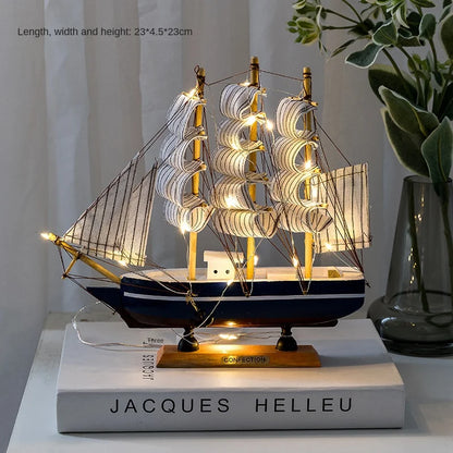 Exquisite Wooden Sailboat Models